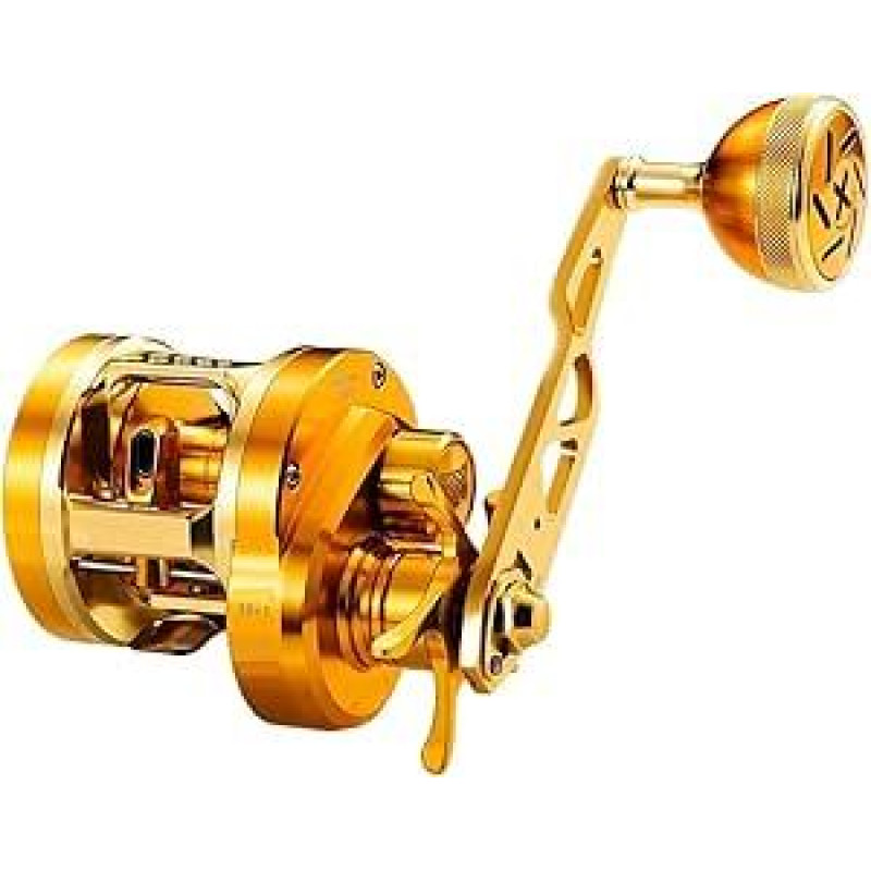 Karpfenrolle Angelrollen 10+1BB Max Drag15kg Übersetzetzungsverhältnis 7,0:1 Ganzmetall-Boot-Salzwasser-Baitcasting-Rolle