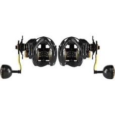 Kohlefaser-Baitcasting-Rolle 6+1BB Baitcaster-Rolle Angelrolle High Speed 6,3: 1 Übersetzungsverhältnis Magnetbremssystem