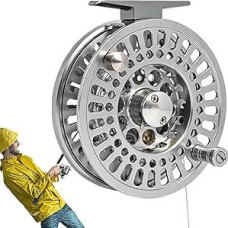 Fliegenrolle, Angelrolle, Süßwasserausrüstung, Aluminiumrolle, Fliegenfischen, Süßwasser-Angelrolle - Aluminium-Legierung für Süß- und Salzwasser, Angelwerkzeug, Angelzubehör, Fliegenrolle, Angeln