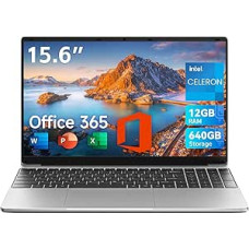 jumper Nešiojamasis kompiuteris 15,6 colių FHD ekranas, 12 GB RAM 640 GB ROM, 