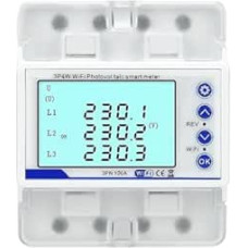 3Phase380V 100A Smart Power Meter Tuya dvikryptis KWh skaitiklis su per žemos įtampos apsauginiu reliniu jungikliu Curre Pramoninės elektros relės
