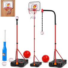 Kinder Basketballkorb - Kinderspielzeug Krepšinio lankas Lauko vidaus krepšinio lankas su Ständer Höhenverstellbarer