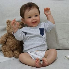 ZIYIUI Reborn Baby Doll, 22 inches, 55 cm, soft vinyl silicone realistic baby doll, lifelike reborn baby girl, handmade newborn real baby doll.