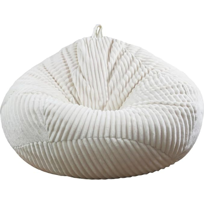 Dangtis be užpildo Bean Bag dangtelis Bean Bags kėdė be užpildo Stuffed Animal saugojimo skalbiamas minkštas pliušinis sofos dangtis (smėlio spalvos, X-Large)