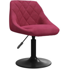 vidaXL Sukamoji valgomojo kėdė Reguliuojamas virtuvės kėdės aukštis Sukamoji kėdė Minkšta kėdė Minkšta kėdė Gyvenamasis kambarys kėdė Vyno raudonas aksomas