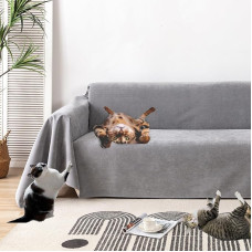PEXXSUII Loveseat Sofa Throws, atsparus vandeniui, neslystantis, patvarus, pilnas, sofos pagalvėlė, audinys, baldai, sofos apsauga nuo augintinių, plaukų, vaikų, šuns, katės, įbrėžimų, 380 x 180 cm