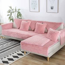 FDJKGFHGFCGDFGDG Pilnas dangtelis apsauginis dangtelis sofa, žiemos neslystantis pliušinis sofos dangtelis apima atlošą Modernus paprastas sofos dangtelis Sofos dangtelis gyvenamajam kambariui