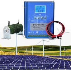 12000W vėjo saulės hibridinis įkrovimo valdiklis, 12V / 24V / 48V reguliatorius MPPT vėjo saulės hibridinis įkrovimo valdiklis, skirtas vėjo turbinos generatoriaus akumuliatoriaus įkrovimui, 24V / 12000W