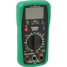 Schneider Electric Thorsman Digital Multimeter with LCD Display, Illuminated, Category 3, 300V, Battery 9V, Green, Part Number IMT23202
