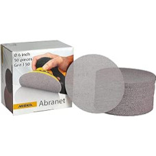 Mirka Abranet 9A-241-150 6 Inch 150 Grit Mesh Abrasive Dust Free Sanding Box of 50 Discs