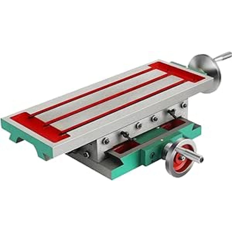 Drehmaschine, Drehmaschine, Fräsarbeitstisch 17,7x6,7 In 2 Achsen 4-Wege-Bewegung, Multifunktion Zum Bohren, für die DIY-CNC-Bearbeitung von Holzstein