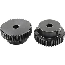 Stirnradritzel 1M 26 Zähne 1 Modul Rechtszähne 45# Stahl Zahnradbohrung 6 mm 7 8 10 12 Motor Zahnstangenantrieb (8 mm, 2 vnt. 1M 26 dantų)