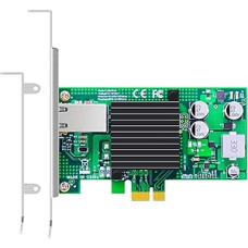 GLOTRENDS ST7225 PoE+ tinklo kortelė su AVB/TSN funkcija, Gigabit Ethernet RJ45 LAN prievadas, PCIE 2.1 X1 sąsaja, standartinis ir žemo profilio laikiklis