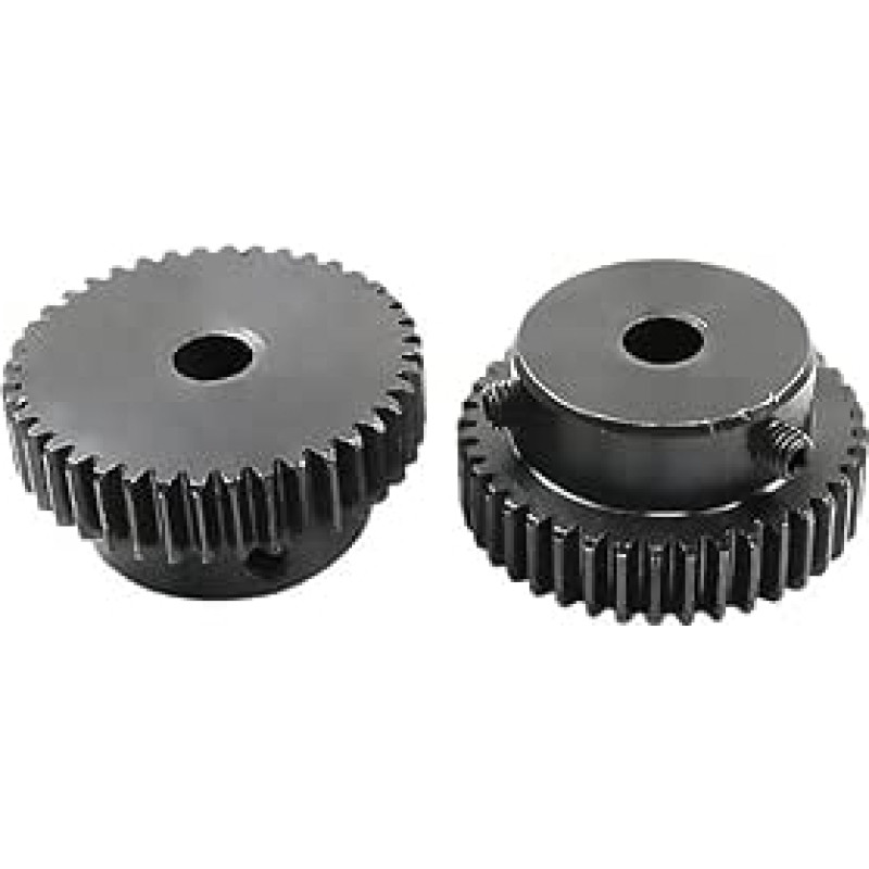 Stirnrad 1M 22 Zähne Motorzahnrad 1 Modul Zahnstange 45# Stahl Teilung Getriebe Zahnradaufnahme Bohrung 6mm 8mm 10mm(6mm,14pcs 1M 22 Teilung)