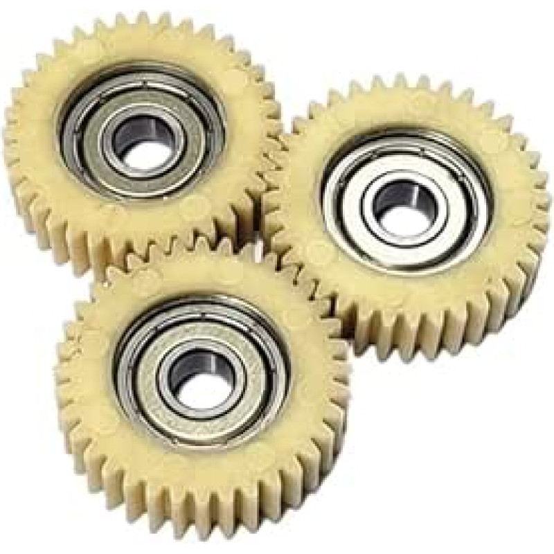 3 vnt. 38 mm skersmens nailono cilindrinės pavaros 1 modulis 36 dantų guolis Spur Gear 8 mm vidinės skylės guolis Elektrinių transporto priemonių pavara Reduzierungsritzel