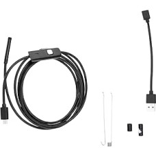 USB Endoscope Inspection Camera Borescope Waterproof with 6 LED Lights for Android & Win XP/7/8/9/10 1M/2M/5M