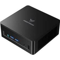 Mini kompiuteris MINIS FORUM UM690L Slim Mini PC, AMD Ryzen 9 6900HX mini kompiuteris (8C/16T, iki 4,9 GHz), 16 GB LPDDR5 ir 1 TB SSD PCIe 4.0, DP/HDMI 2.1/USB4, 4X USB A, WIFI6E/BT5.2