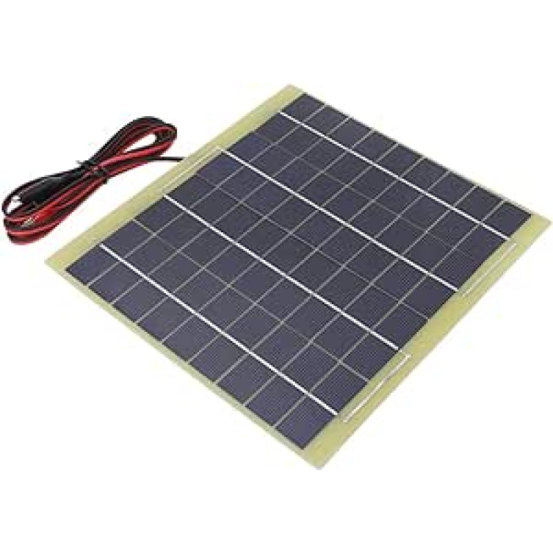 6 W 18 V tragiškas saulės kolektorius, Polysilizium-Solarmodul für kleine Solaranlagen, Straßenlampen, Werbeleuchten und DIY-Projekte mit 1,5 m Kabel
