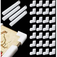 32 Schaumstoff-Eckenschutzrahmen und Spiegel, verdickte stoßdämpfende Schutzvorrichtungen, TV-Bilderrahmen zum Schutz, einfach zu installieren, diskretes Design, Schaumstoffmaterial