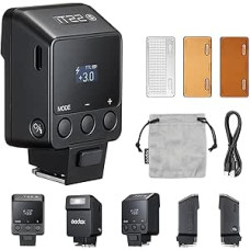 GODOX iT22S TTL fotoaparato blykstė 1/8000s HSS 700 blyksnių visu galingumu 1,5 s įkrovimo laikas Fotoaparato Speedlite su magnetiniais difuzoriais ir spalvotais filtrais, skirta 
