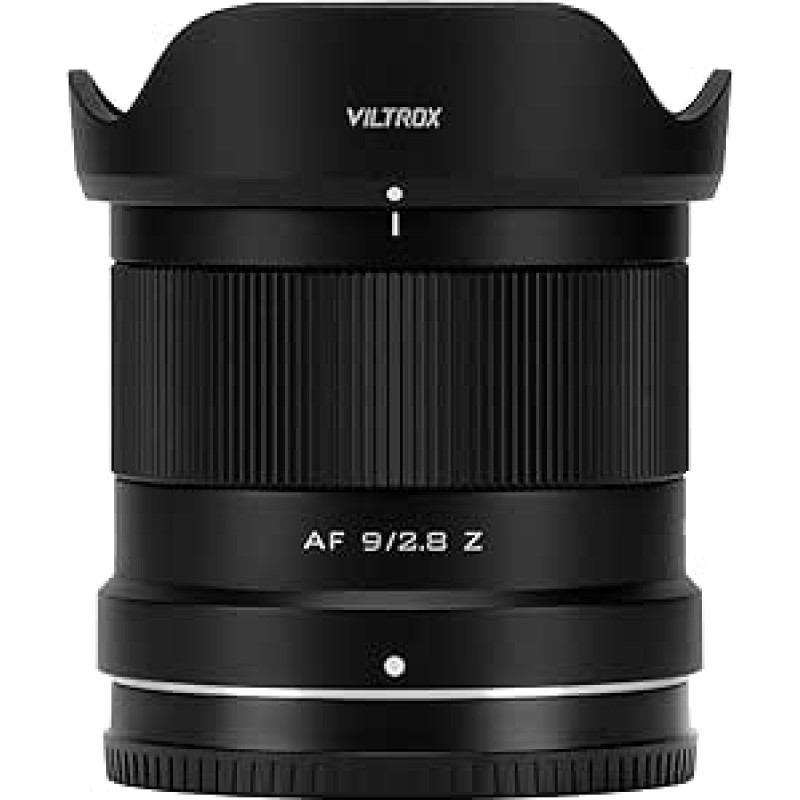 VILTROX 9 mm f2.8 Z, AF 9 mm f2.8 Air Nikon Z laikikliui, automatinio fokusavimo APS-C itin plataus kampo objektyvas Z laikikliui skirtas Nikon Z50 Z6 Z6 Z6Ⅱ Z7 Z7Ⅱ ZFC Z30 Z9 Z8 ZF