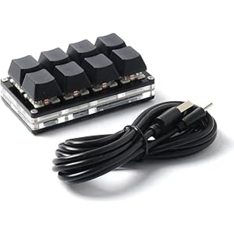 LICHIFIT 8 klavišų klaviatūra USB sąsaja Custom Copy Paste Shortcuts Mini mechaninė klaviatūra SayoDevice