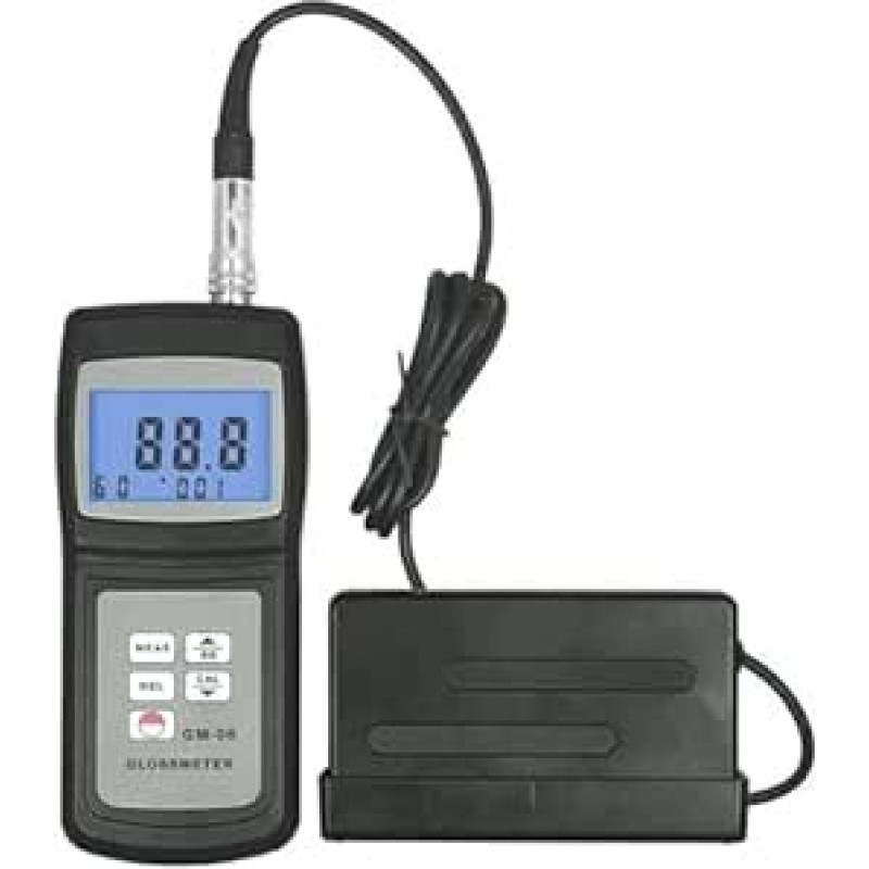Glanzmessgerät, Digitalanzeige, 0,1 GU-200 GU, tragbares Photometer für Marmor, Keramik, Farbe, Kunststoff und Metalloberflächen