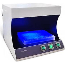 UV analizatorius su pusiau tamsia kamera, laboratorinis fluorescencijos detektorius, bangos ilgis 254 Nm/365 Nm, darbinis paviršius 290 mm x 250 mm, skirtas produktų bandymams