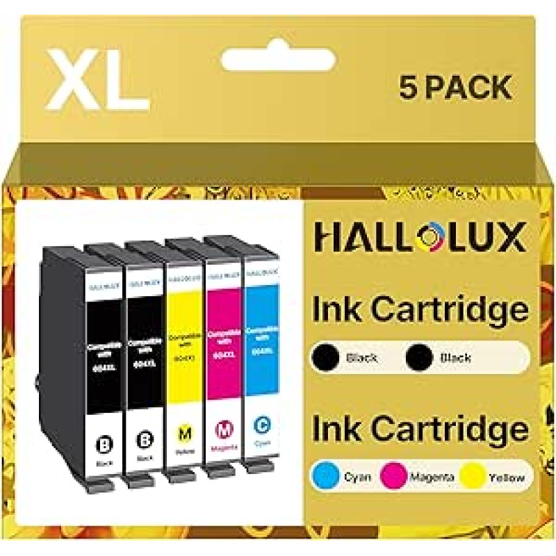 HALLOLUX 604XL kasetės, skirtos 