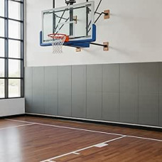 Wandpolsterung für Fitnessstudio, 59,9 x 152,4 cm, Basketballplatz-Wandschutz, Kinder-Wandpolsterung, 5,1 cm dick, hochdichte Schutzpolster, langlebige Wandpolster für Garage, Keller