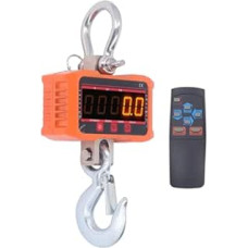 Elektronische Kranwaage, hochpräzise LED-Anzeige, robuste digitale Hängewaage für industrielle Anwendungen, Orange (500 kg/1000 Pfund)
