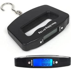 Portable Digital Luggage Scale (50kg/10g) Electronic Handheld Scales for Hooks, Ideal for Travel, Fishing and Express Shipping