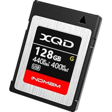 INDMEM 128GB XQD kortelė 5X Tough MLC XQD Flash atminties kortelė Didelės spartos G serija (skaitymas 440MB/s ir įrašymas 400MB/s)