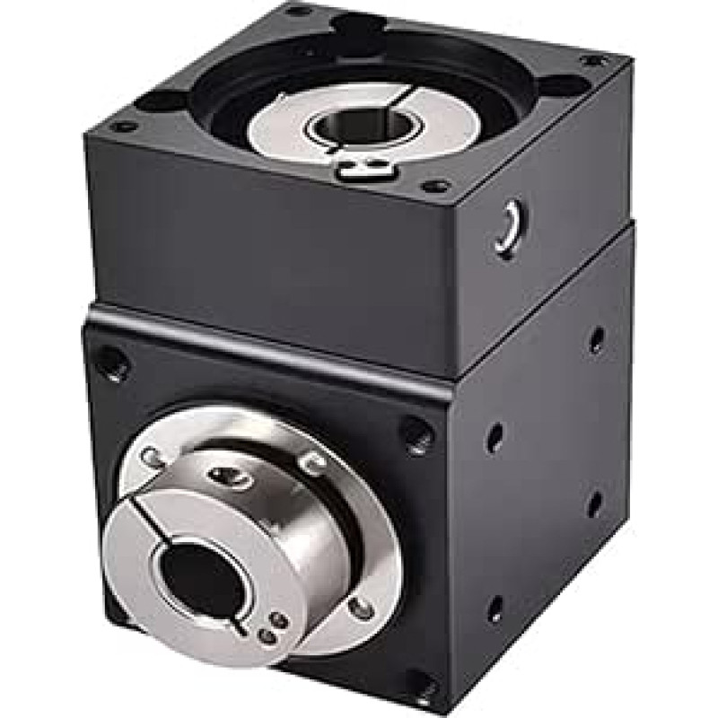 Planetengetriebe, Einloch-14/19-mm-Eingang, Übersetzungsverhältnis 2:1 3:1 5:1, rechtwinkliges Lenkgetriebe, skirtas 80 mm servo varikliui, Nema34 86 mm Schrittmotor(Single hole-19 Input,5 to 1)
