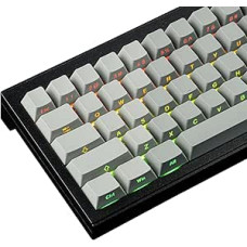 Hyekic PBT Keycaps 121 Keys Custom Gradient Green Keycaps Letter Side Engraved Transparent Keycap ANSI & ISO Layout for Cherry MX Switches Mechanical Keyboards