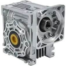 Schneckengetriebe-Reduzierer NMRV063, Ausgang 25 mm, Übersetzungsverhältnis von 7,5 zu 100 für Servomotor/Schritt für Schritt (lange 130 mm x 130 mm, Verhältnis 15,14 mm Eingangsloch)