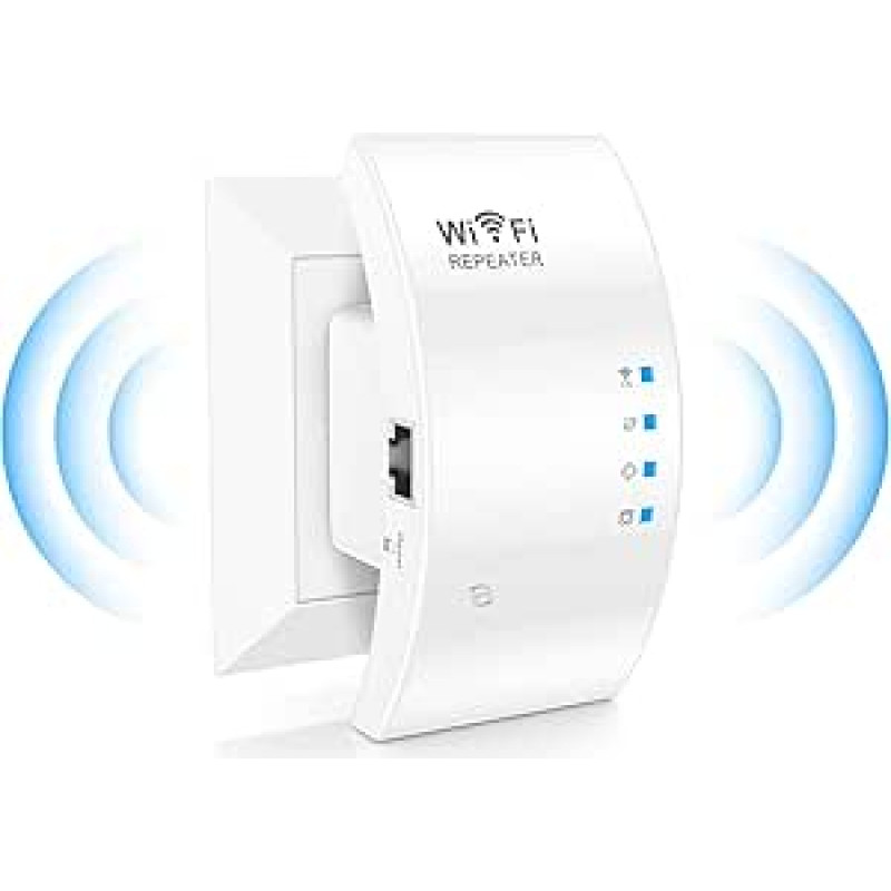 300 Mbps WLAN stiprintuvas, 2,4 GHz WLAN kartotuvas su LAN jungtimi, interneto stiprintuvas 