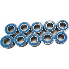 5 vnt. 10 x 16 x 5 MR1016 2RS W5 ABEC3 Mėlyni guminiai sandarikliai 10 x 16 x 5 mm RC
