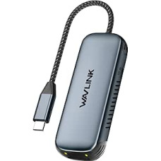 WAVLINK USB-C-2,5GbE Ethernet adapteris su 95W PD - kompaktiškas RJ45 tinklo adapteris iPhone 15/iPad/Laptop - 2,5Gb/s aliuminio dizainas - Windows/Mac/iOS/Linux/Chrome OS