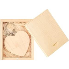 Herz-Natur USB Stick 64 GB, LEIZHAN Silicone Memory Stick Pendrive Flash Drive Gifts for Students, Families and Children (64 GB, Heart Nature)