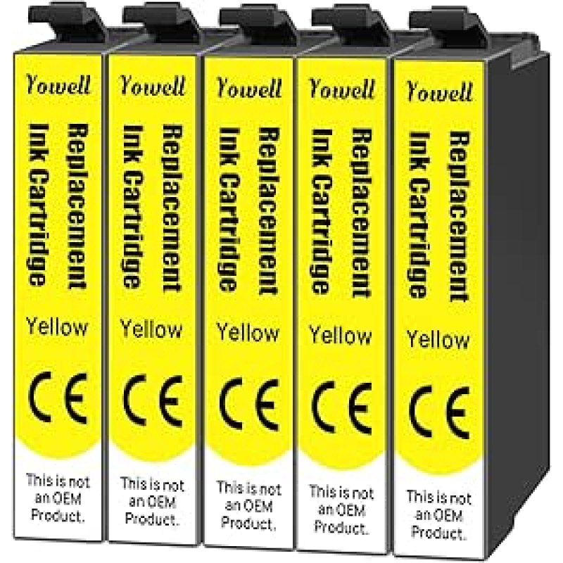 Yowell 603XL geltonos spalvos spausdintuvo kasetės, suderinamos su Epson 603XL 603 XL Expression Home XP-2100 XP-2150 XP-3100 XP-3105 XP-3150 XP-4100 XP-4155 Workforce WF-2810 WF-2830 WF-2830 WF-2835 WF-2840 WF-2840 WF-2840