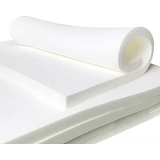 Polsterschaum mit hoher Dichte, für Esszimmer, Stuhl, Fenster, Sitzkissen, zuschneidbar, feste Schaumstoffkissen, Ersatzpolsterung (15 cm dick, 120 x 30 cm), Weiß