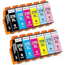 378XL suderinama su Epson 378 XL 378XL, skirta Epson XP 8600 spausdintuvo kasetėms, skirtoms Expression Photo XP 8700 kasetėms XP-8605 XP-8505 XP-8500 XP-15000 XP8600 XP8700 XP8605 XP8505 XP8500