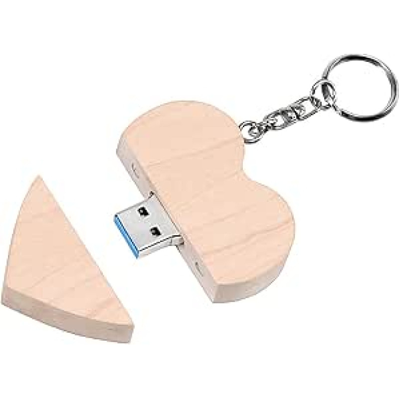 Individualus medinis širdies USB3.0 Flash Drive Pendrive 64GB 32GB 16GB didelės spartos U diskas atminties kortelė Išorinė saugykla Fotografijos vestuvių dovanos
