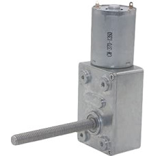Getriebemotor mit hohem Drehmoment JGY370 Getriebemotor, 6V12V24V Micro Low-Speed Extended Shaft Motor Gewindeschraube M6 mit Flanschmutter (Spalva : 12v, Dydis : 30RPM)