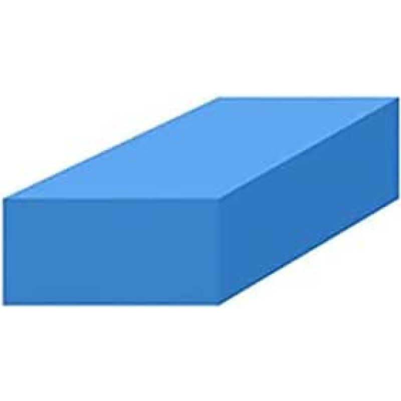 Apsauginės putos 1 m x 1 m Mėlyna neprideganti storio 20 MM