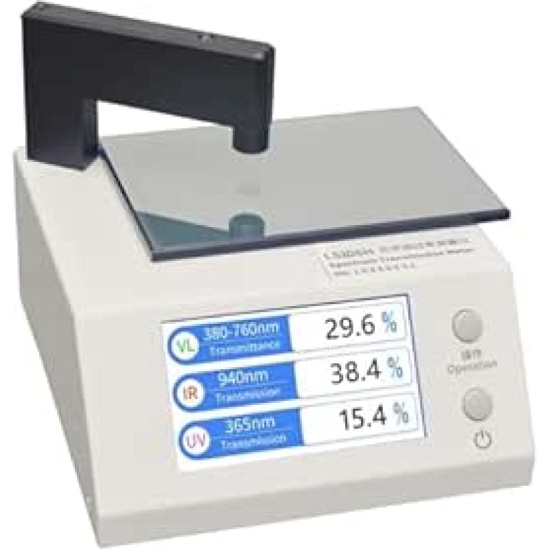 Skaitmeninis UVA/UVB matuoklis Tamsintų langų plėvelės perdavimo matuoklis su UV-IR VL 108H apšviestu LCD ekranu, atminties funkcija