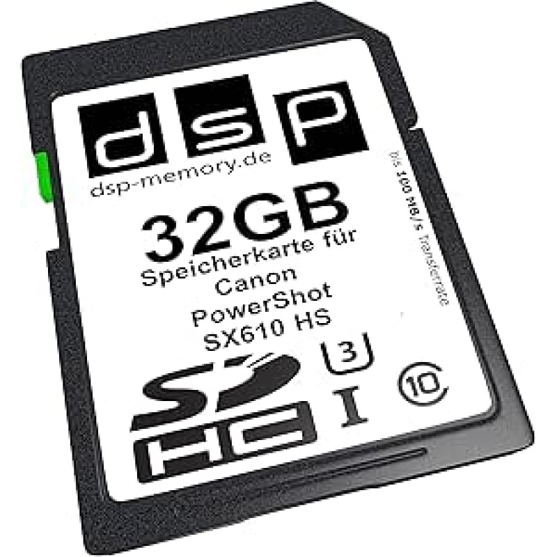 32 GB itin didelės spartos atminties kortelė, skirta skaitmeniniam fotoaparatui 