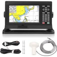 Jūrų GPS įrenginiai, gylis matuoklis valtims, 8 colių žuvų ieškiklis Chart Plotter su dideliu tikslumu, GPS Bds, vandeniui atsparus Keyed Assist Chart Plotter jūrų + automobilis