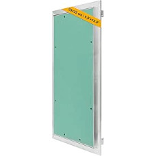 Inspection Flap Drywall 25 x 35 cm Aluminium - Removable Inspection Door and Maintenance Flap for Wall and Ceiling | Fuse Box Lid Concealed Wires, Metres and Pipes